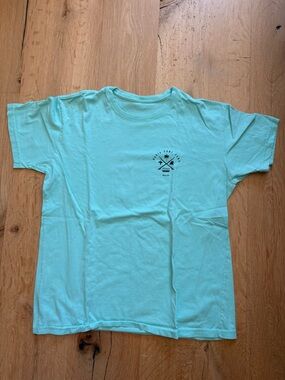 Aqua Graphic Short Sleeve Tee - Black Chest Logo